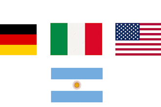 translate english to spanish, german or italian