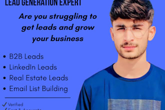 do b2b lead generation with name, email, and company info