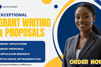 write grant proposals, grant applications, grant research, rfp business plan