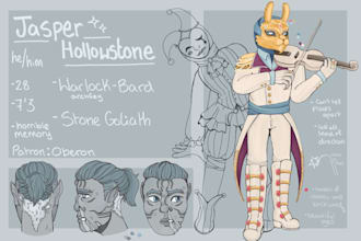 draw your character a reference sheet