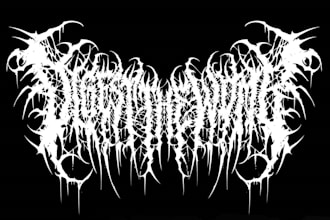 design dj, music, band, edm, typography, metal band logo