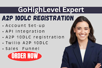 gohighlevel landing page a2p 10dlc registration gohighlevel website sales funnel