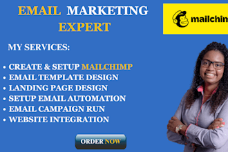 design enticing mailchimp email marketing  campaign, newsletter
