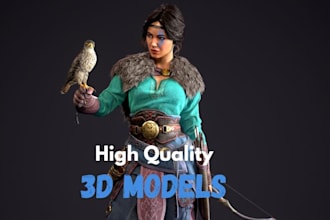 make high quality 3d characters,toys, action figures for printing, vrchat, games