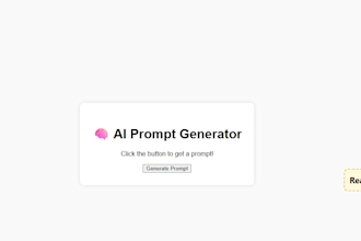 create custom ai prompt generator website with HTML, CSS, and javascript