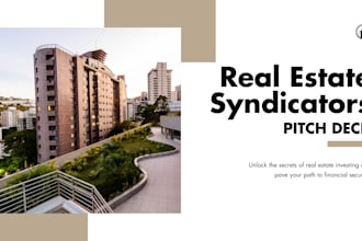 real estate investors syndicators pitch deck  syndication portal business plan