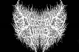 create death, black metal, grindcore, hardcore band logo
