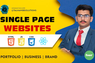 design single page website