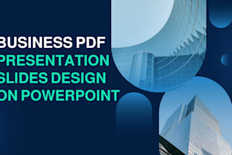 design pdf presentation slides for your business using powerpoint