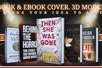 design stunning ebook cover with realistic 3d mockup