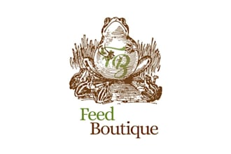 design important classic animals feed logo