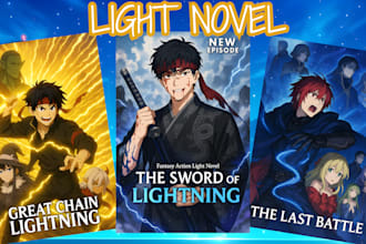 draw webnovel light novel webtoon comic cover art anime manga art manhwa shonen