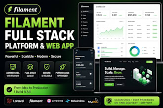 build a custom laravel filament web app