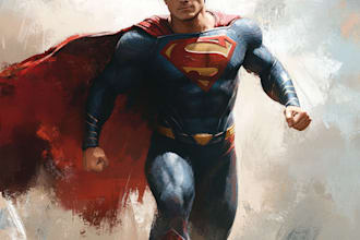 draw comic book art and comic book illustration