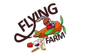 design amazing eating vegetables fun logo
