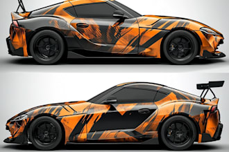van wrap design, car wrap design, truck wrap design