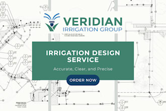create an efficient professional irrigation design plan for your project