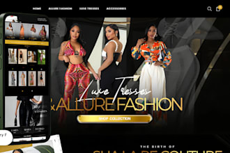 redesign fashion shopify store clothing shopifystore website
