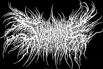 make unique black metal logo for your band