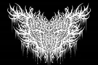 death metal logo, metalcore,deathcore, for band, brands, clothing