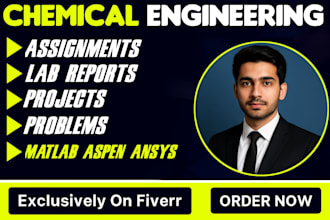 do chemical engineering assignments,projects,lab reports problems and matlab