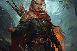 do a dnd and d and d character art illustration for you