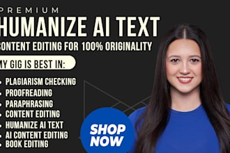 check plagiarism, proofread and humanize ai content, beta read and format book