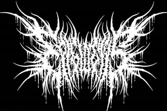 do brutal death metal, heavy metal, deathcore, grindcore, and mincecore logo