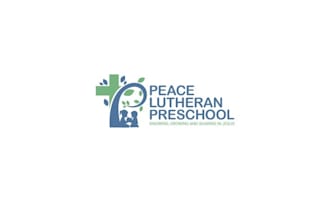 design fun engaging kid christian preschool logo