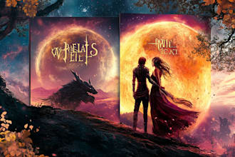 design fantasy, romance and sci fi book covers