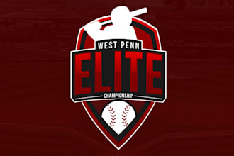 make modern baseball softball tournament company logo