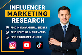 do instagram, youtube, tiktok influencers research
