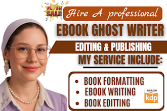 ebook ghostwriter, ghost book writer, KDP book writer, non fiction ghostwriter