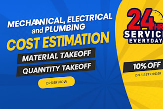 do professional mep cost estimate,material takeoff and quantity takeoff