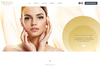 design spa website beauty website skincare website hair extension