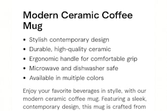 write compelling product listings in french or english