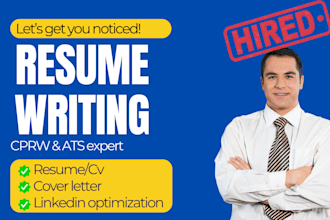 write or revise your ats compliant CV or resume using my recruiting skill