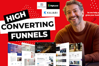 buiid sales funnel clickfunnels systeme io ghl expert kajabi kartra landing page