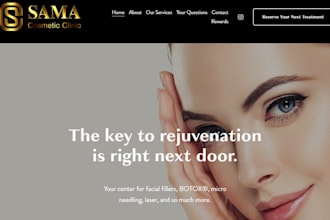 design beauty salon website spa website skincare cosmetic website hair extension