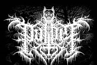 draw an extreme ,brutal or death metal logo