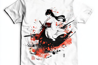 make unique tshirt design dark art japanese illustration