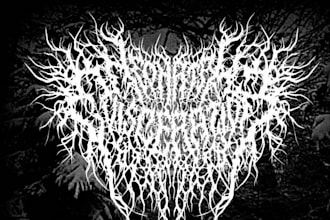 make custom brutal death metal, deathcore logo for your band