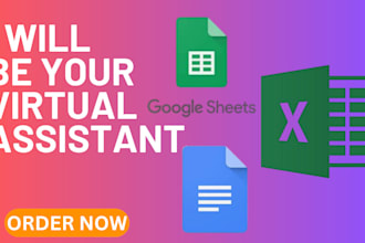 do 24 hours data entry excel, spread sheets and google docs job