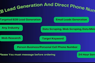 targeted b2b lead generation, business leads, linkedin leads, prospect lists