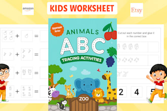 create fun and educational printable kids worksheets in 24 hours