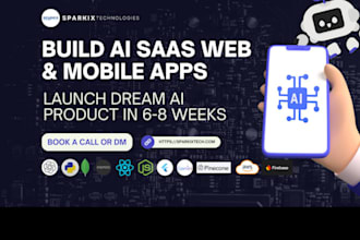 build ai website, ai mobile app, ai saas website, ai chatbots and app, ai expert