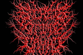 draw simple death or black metal logo