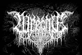 design gothic metal style logo for rock band or metal band