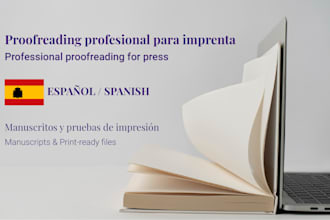 proofread your spanish book with publishing standards