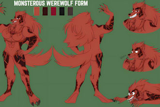 draw furry art furry reference sheet ref sheet of fursona character nsfw or sfw